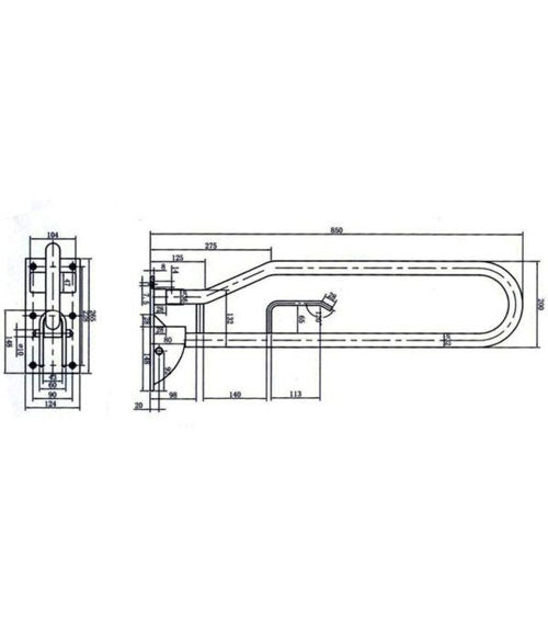 Doc M Pack Full Assisted Disabled Toilet, Basin and Rails