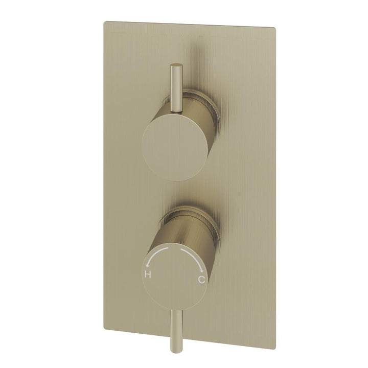 Modern Round Thermostatic Two-Way Concealed Shower Valve