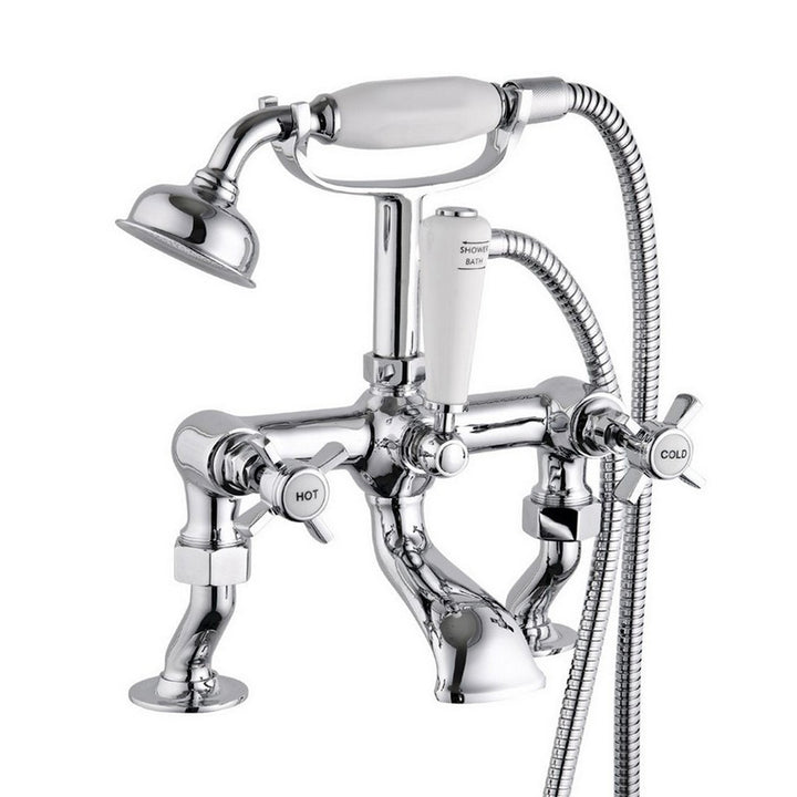 Aquadart 9135 Bayswater Cranked Bath Shower Mixer