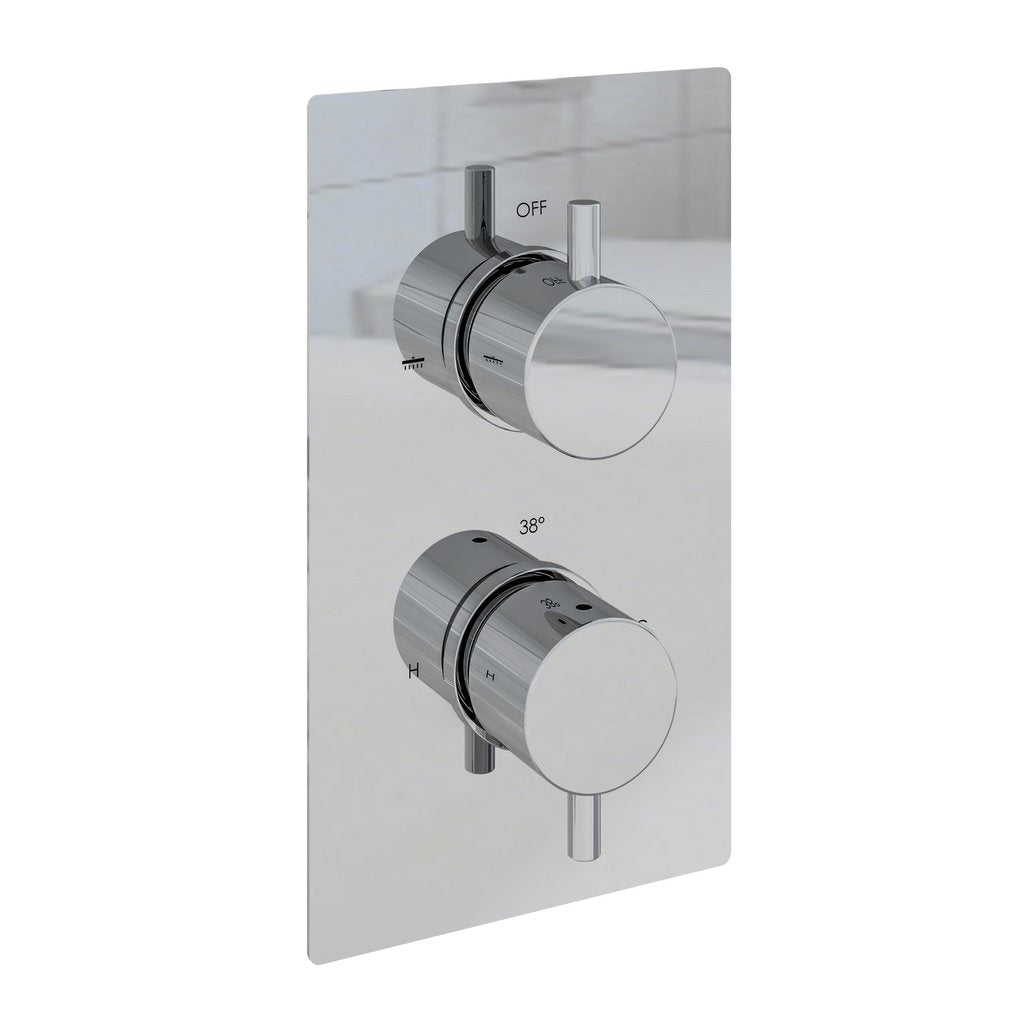 Meriden Concealed Twin Thermostic Shower Valve - 98.2071