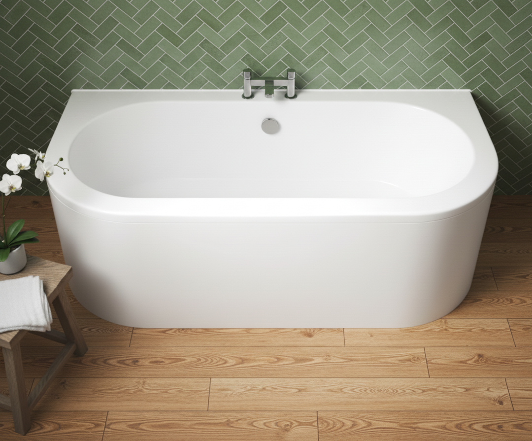 Curve Back to Wall Bath & Panel