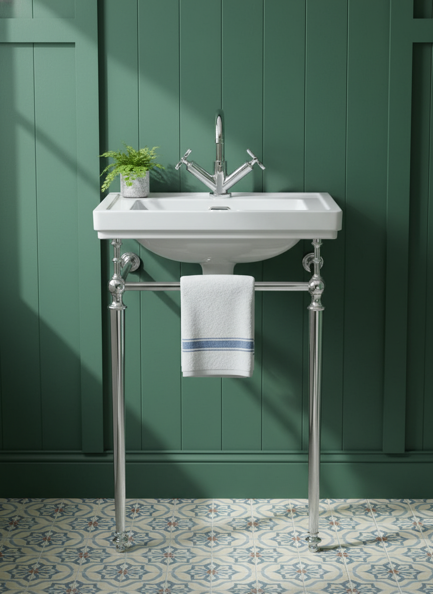 Coniston 500mm 1 Tap Hole Basin with Stand