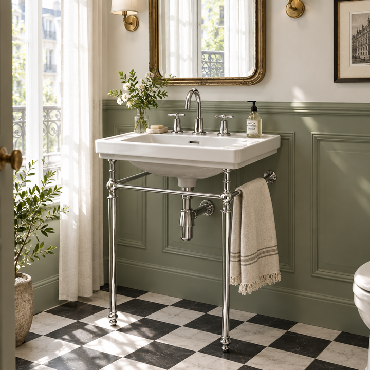 Coniston 500mm 3 Tap Hole Basin with Stand