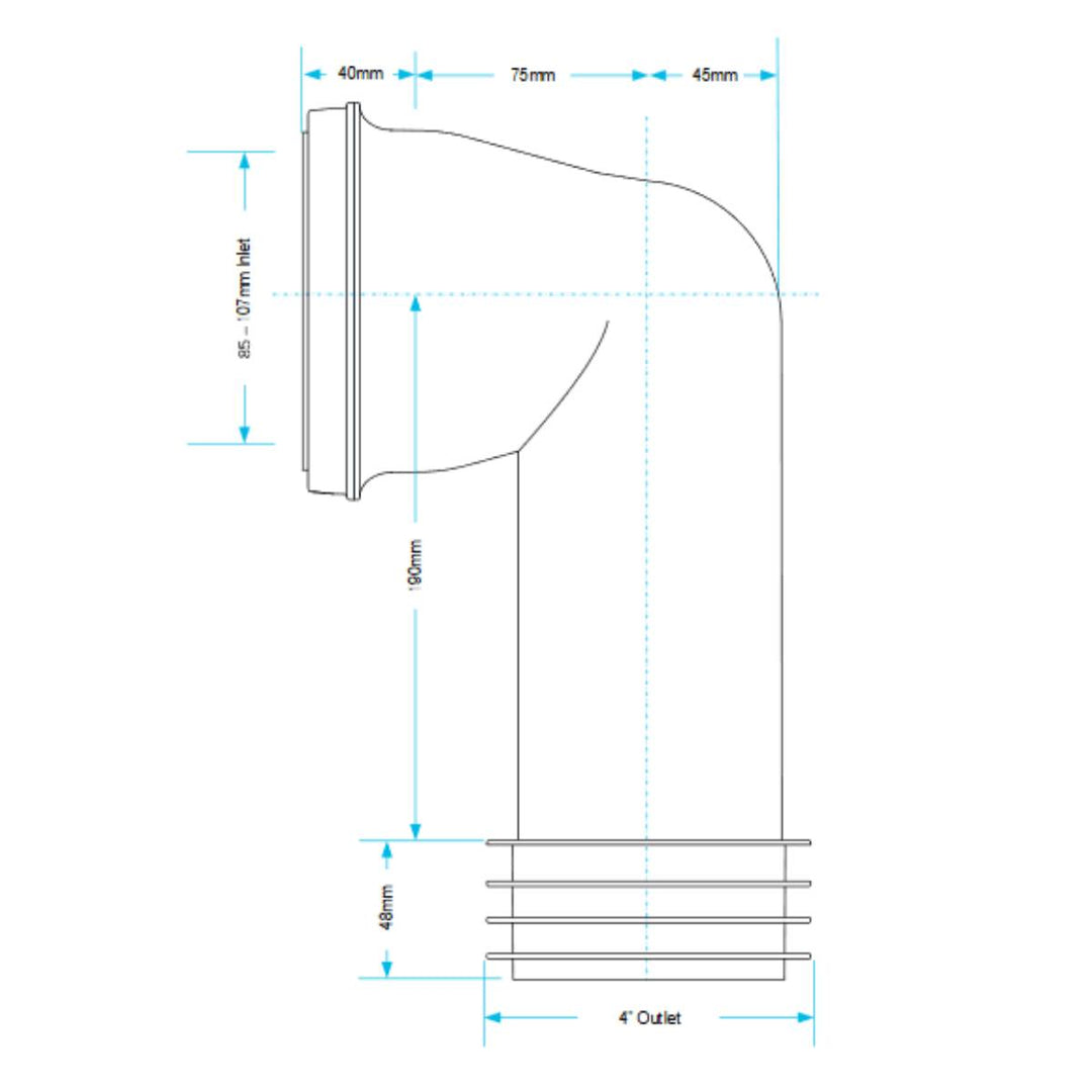 Viva 90 Degree Pan Connector