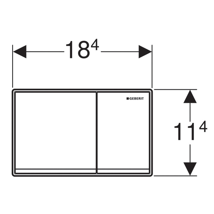 Geberit Omega60 Dual Flush Plate Chrome 115.081.GH.1