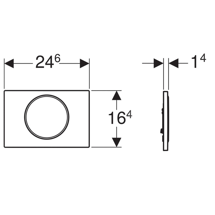 Geberit Sigma10 Stainless Steel Flush Plate 115.758.SN.5