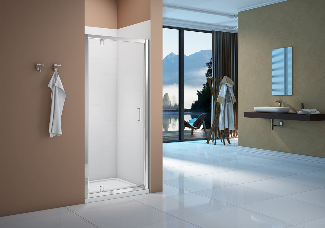Merlyn Vivid Boost Pivot Door - Chrome - 1000mm