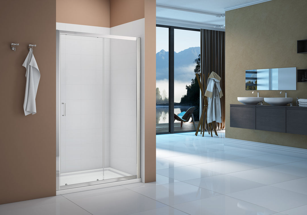 Merlyn Vivid Boost Sliding Door - Chrome - 1000mm