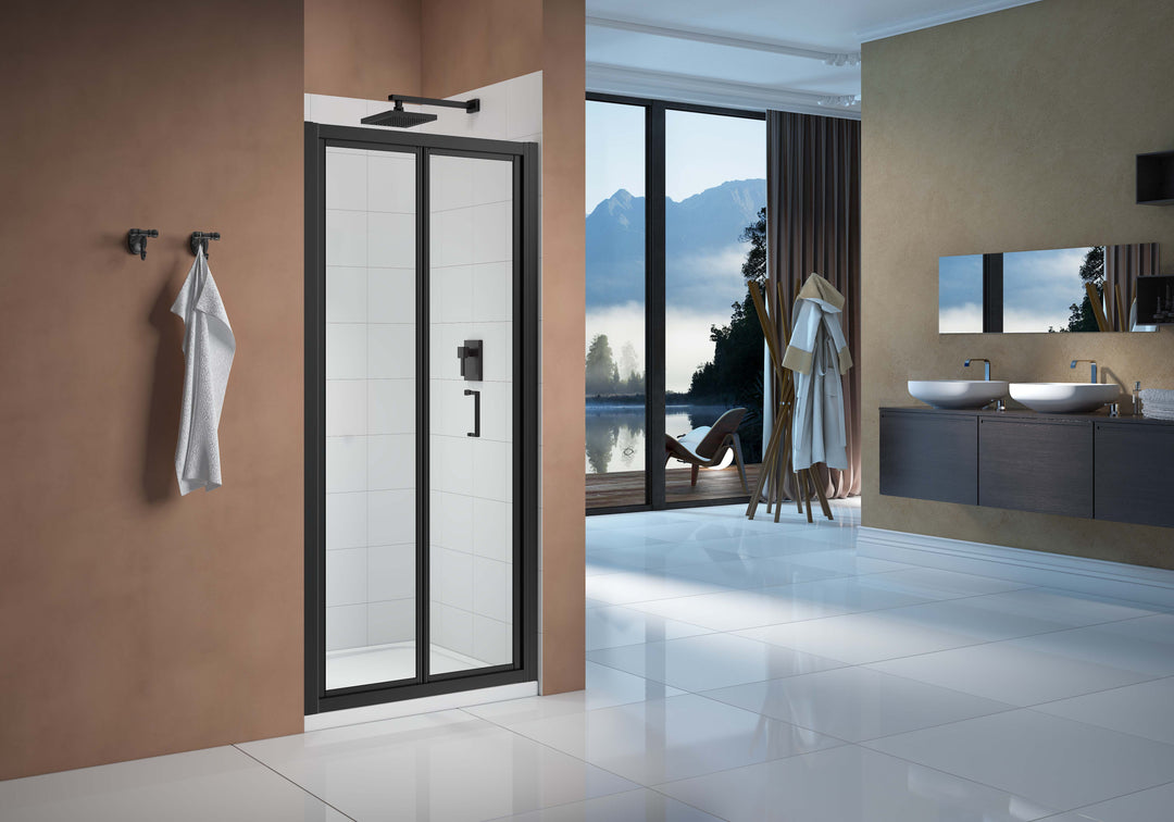 Merlyn Vivid Boost Bi-fold Door - Matt Black - 900mm