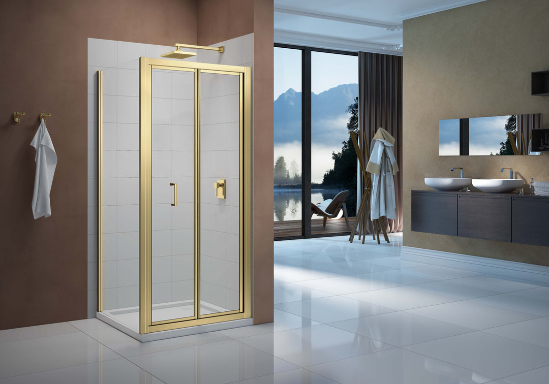 Merlyn Vivid Boost Side Panel - Brushed Brass - 700mm