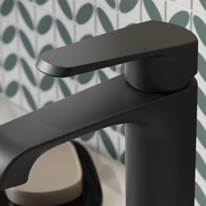 Voda Brenta Mono Basin Mixer - Matt Black