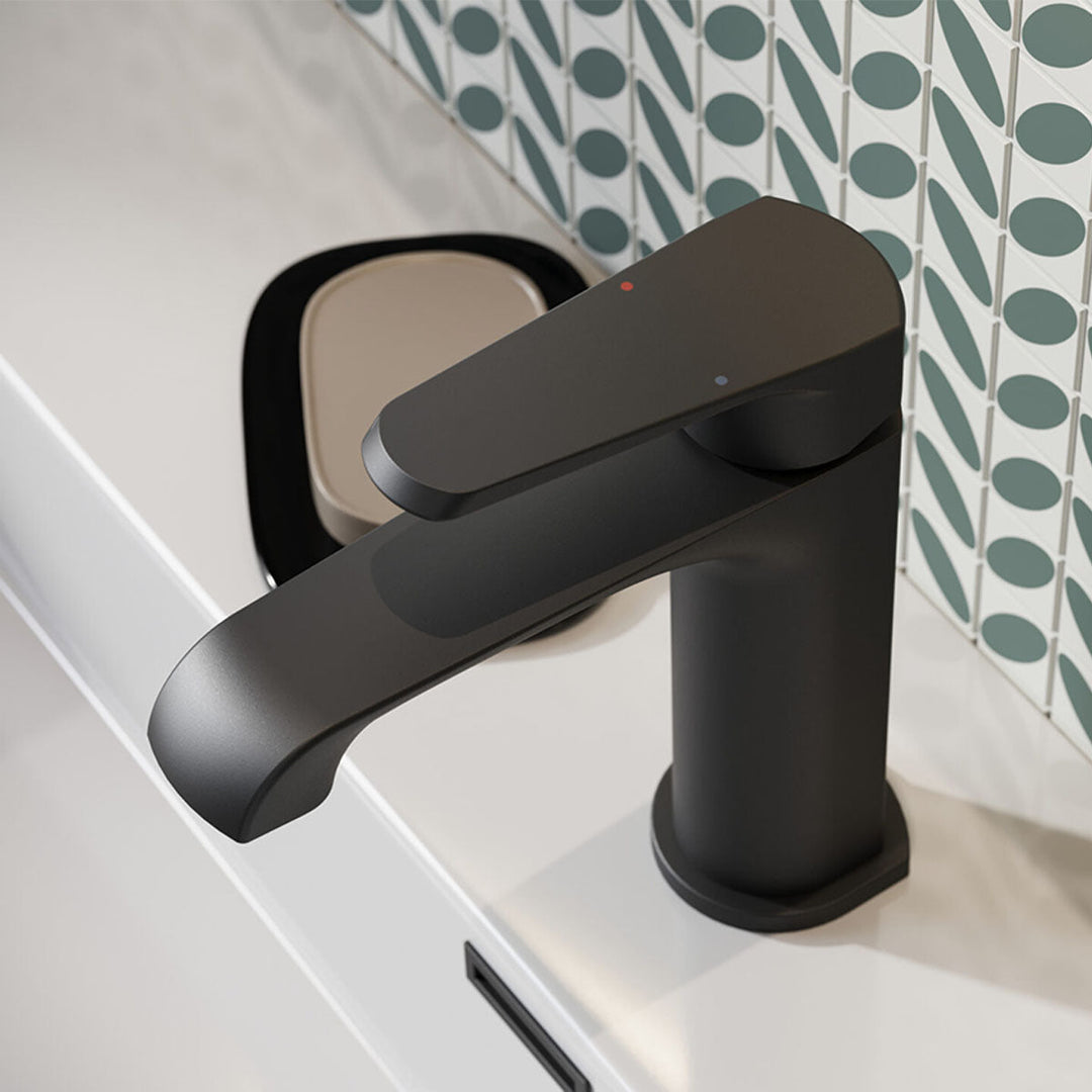 Voda Brenta Mono Basin Mixer - Matt Black