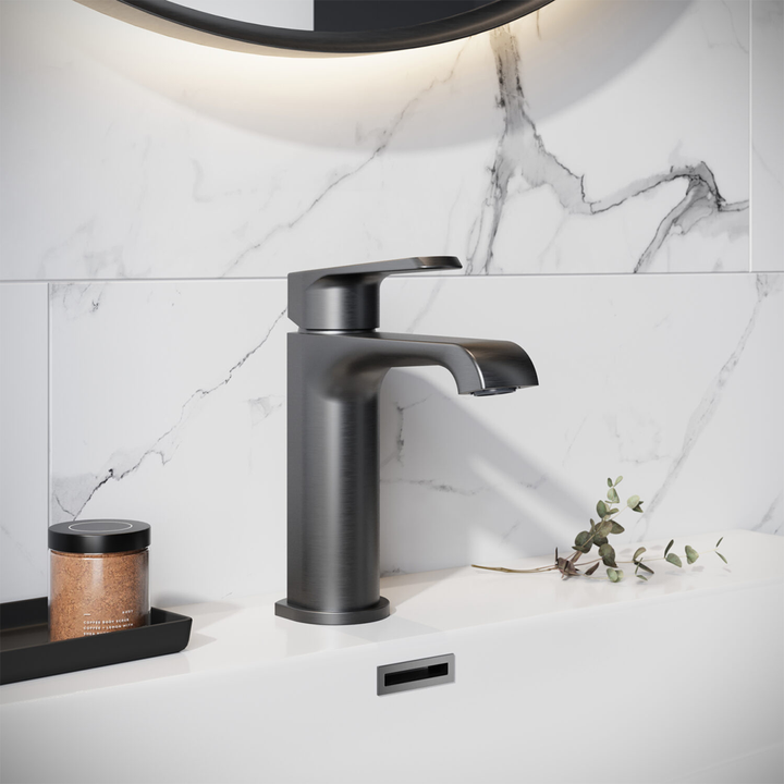 Voda Brenta Mono Basin Mixer - Gunmetal