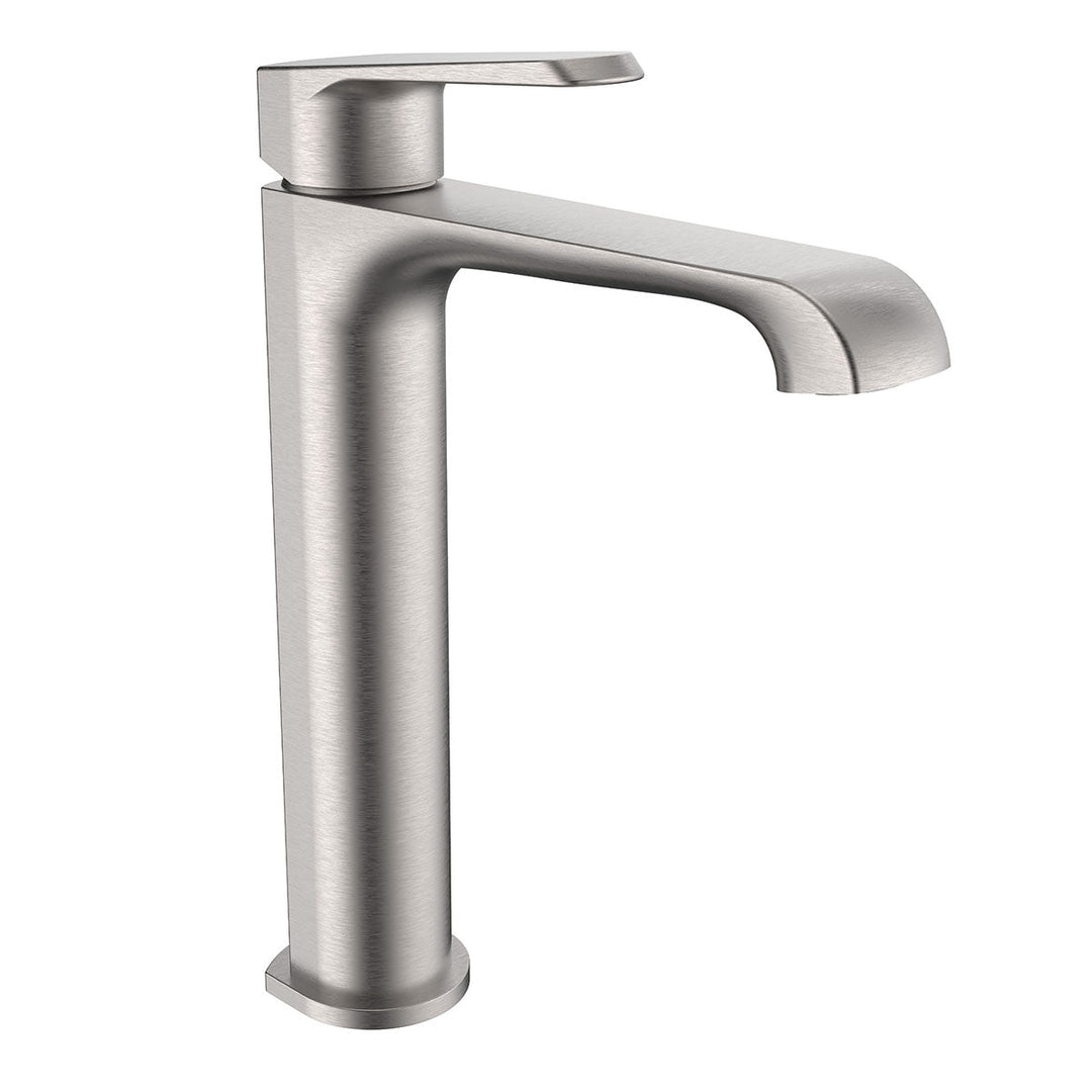 Voda Brenta Tall Mono Basin Mixer - Brushed Nickel
