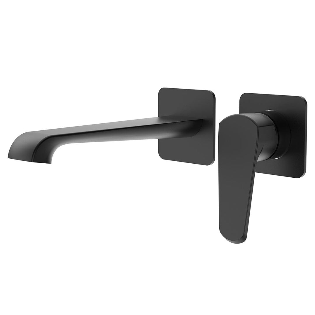 Voda Brenta Wall Mounted Basin Mixer - Matt Black