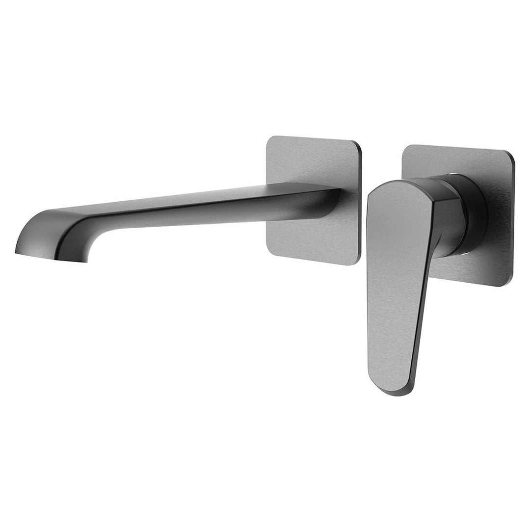 Voda Brenta Wall Mounted Basin Mixer - Gunmetal