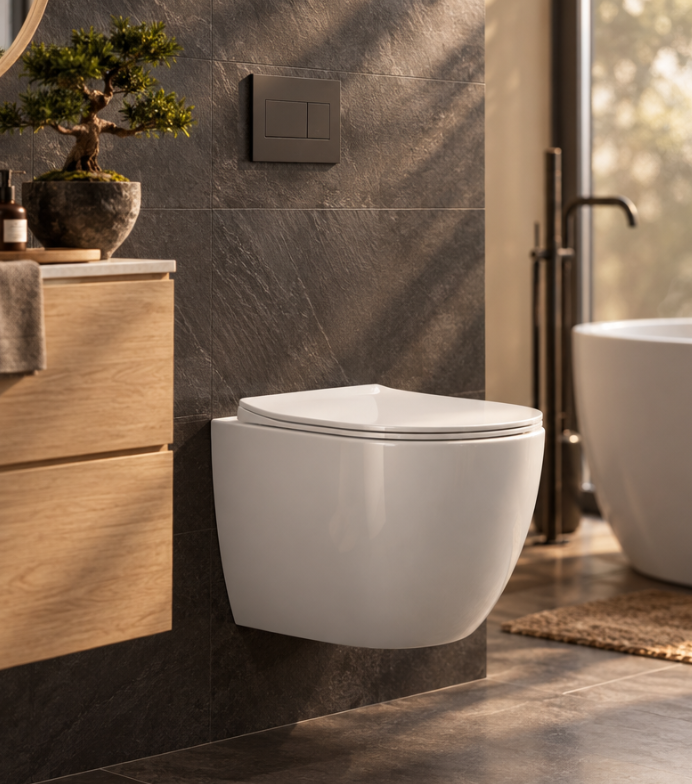 Vega Wall Hung Pan & Soft Close Seat