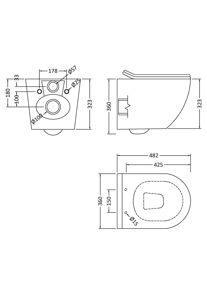 Vega Wall Hung Pan & Soft Close Seat