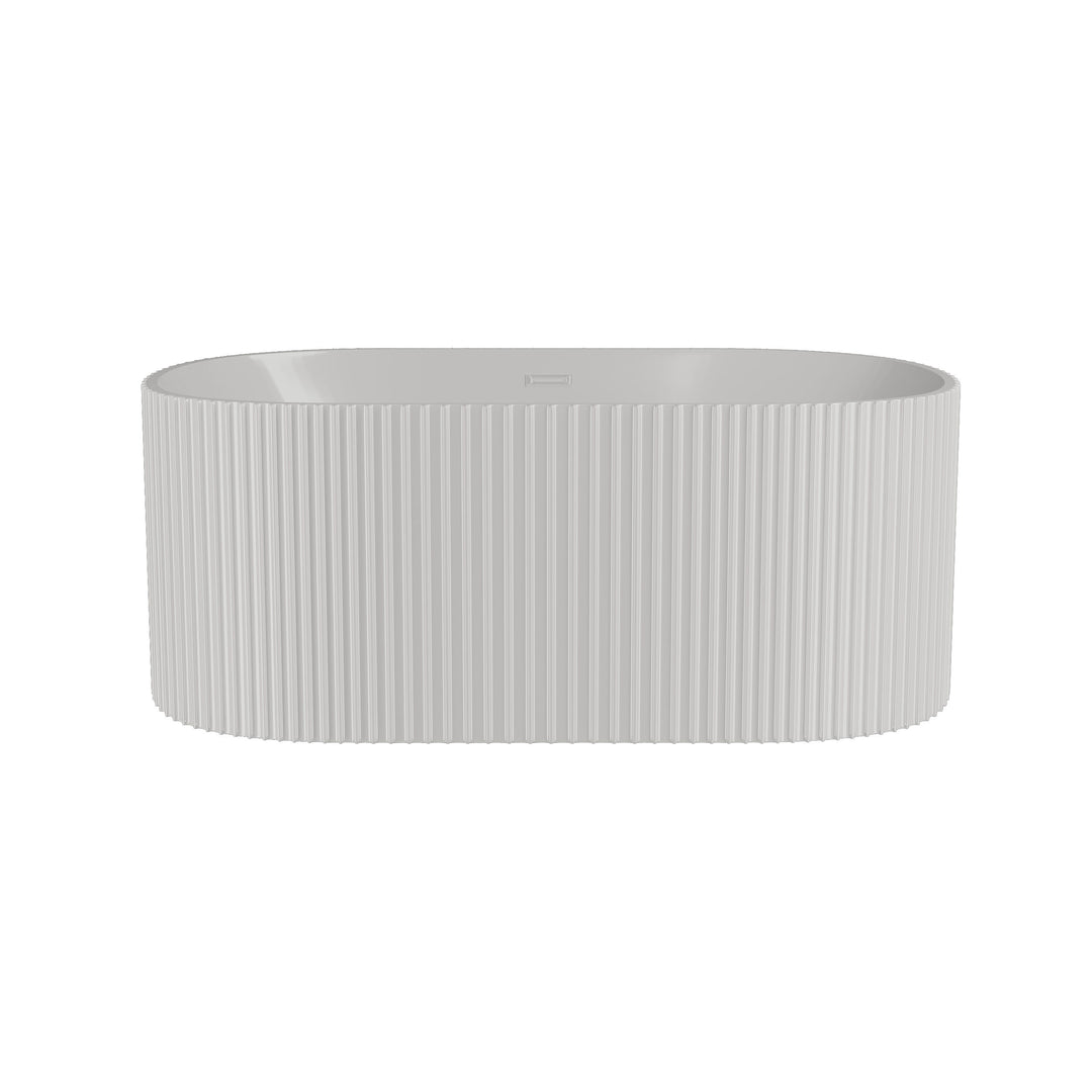 Piton 1500 x 740 x 580mm Fluted Freestanding Bath - Painted