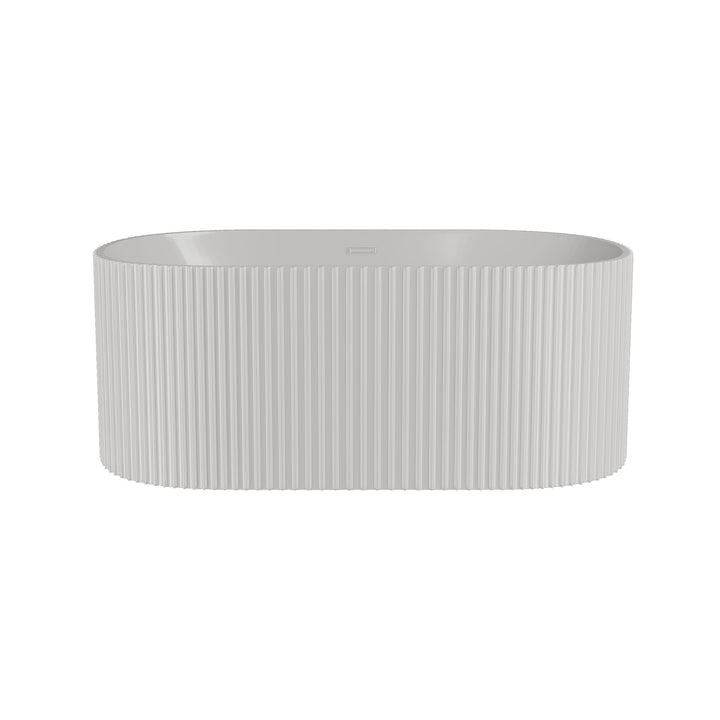 Piton 1500 x 740 x 580mm Fluted Freestanding Bath - Painted
