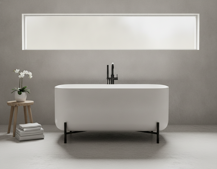 Mayon 1700 x 770 x 650mm Elevated Freestanding Bath & Stand
