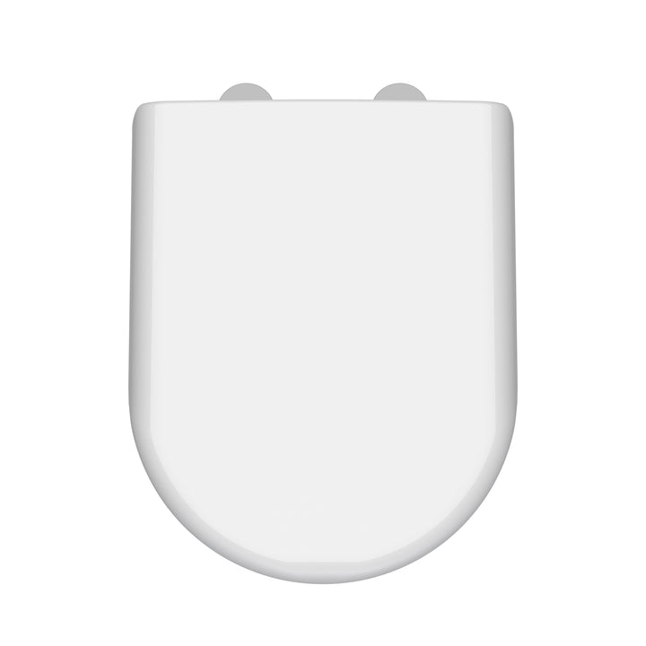 D Shape Toilet Seat - White