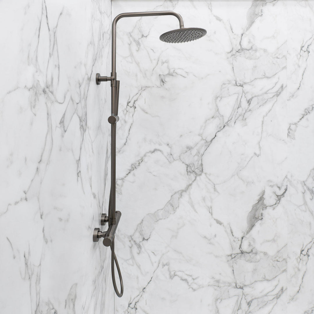 Voda Vero Rigid Riser Shower - Gunmetal