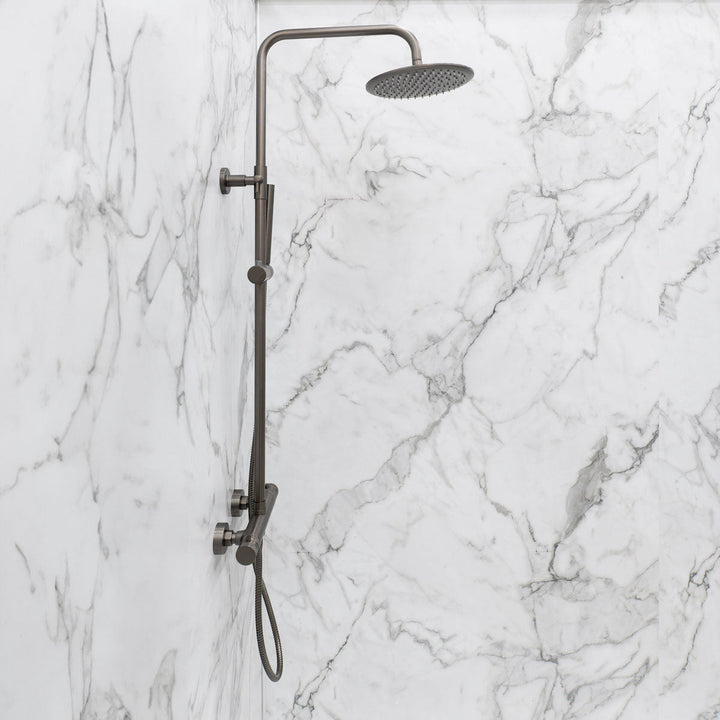 Voda Vero Rigid Riser Shower - Gunmetal