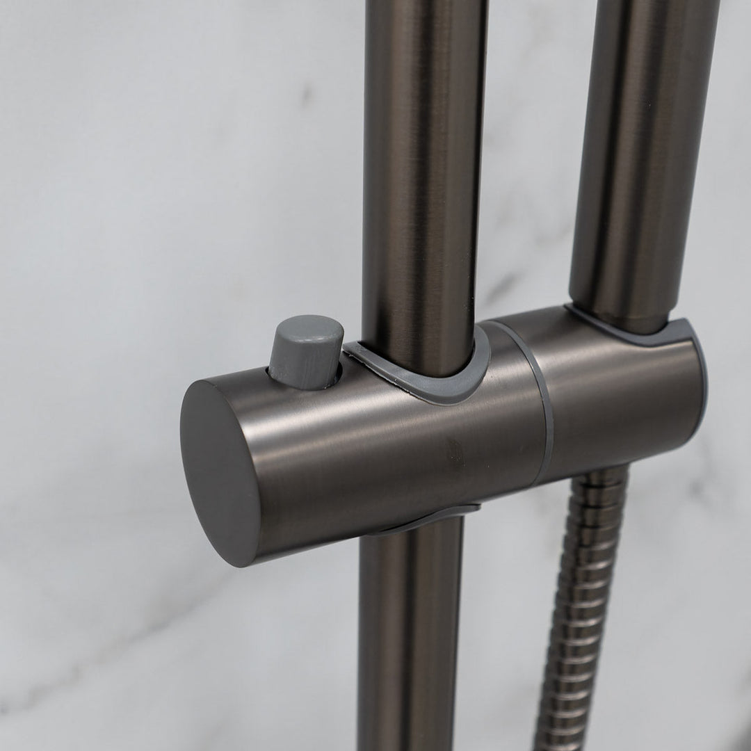 Voda Vero Rigid Riser Shower - Gunmetal