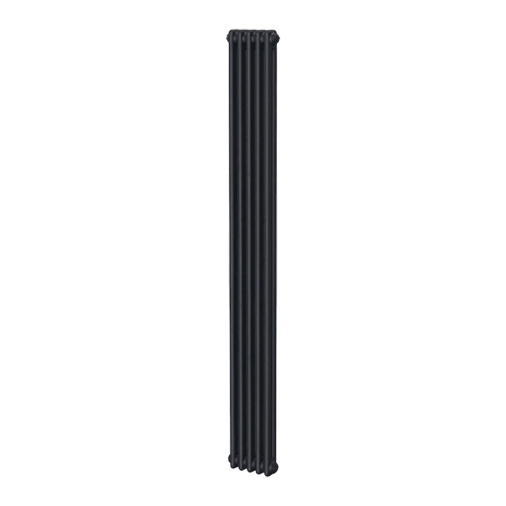 Ashbourne 2 Column Designer Radiator 1800mm X 245mm Black