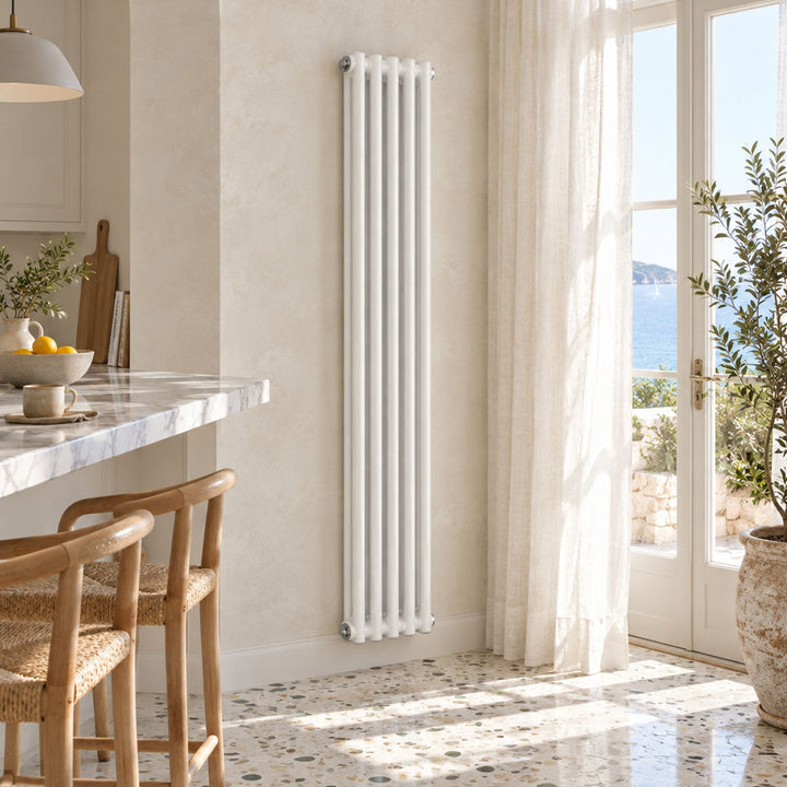 Ashbourne 2 Column Designer Radiator 1800mm X 335mm White