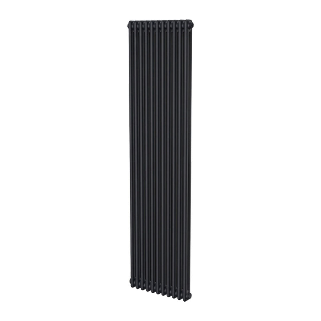 Ashbourne 2 Column Designer Radiator 1800mm X 515mm Black