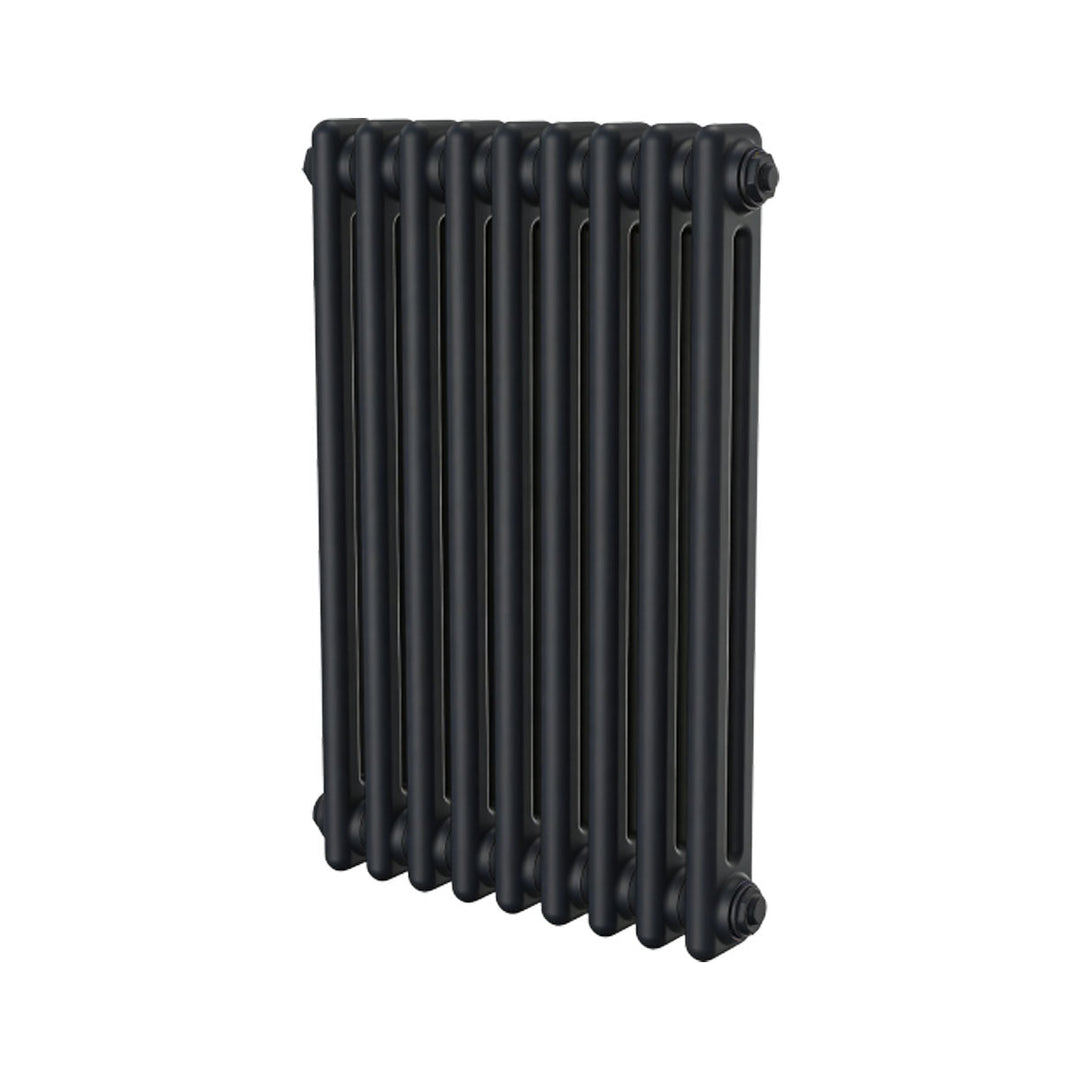 Ashbourne 2 Column Designer Radiator 600mm X 425mm Black