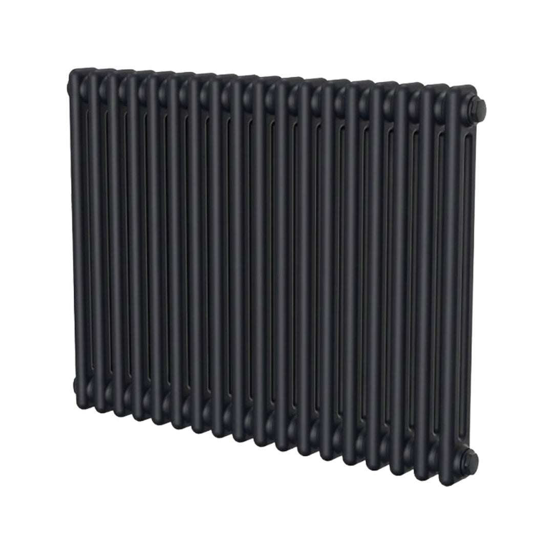 Ashbourne 2 Column Designer Radiator 600mm X 830mm Black