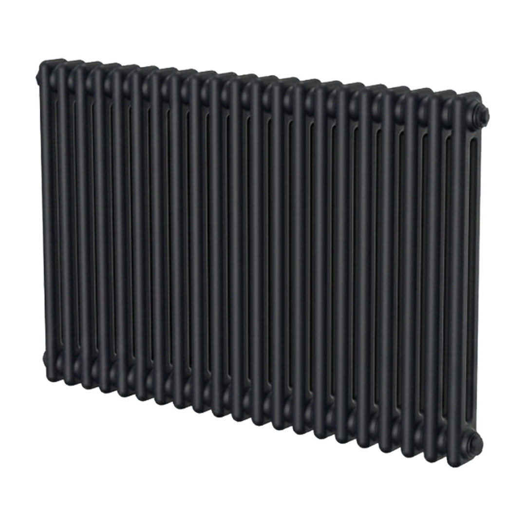 Ashbourne 2 Column Designer Radiator 600mm X 965mm Black