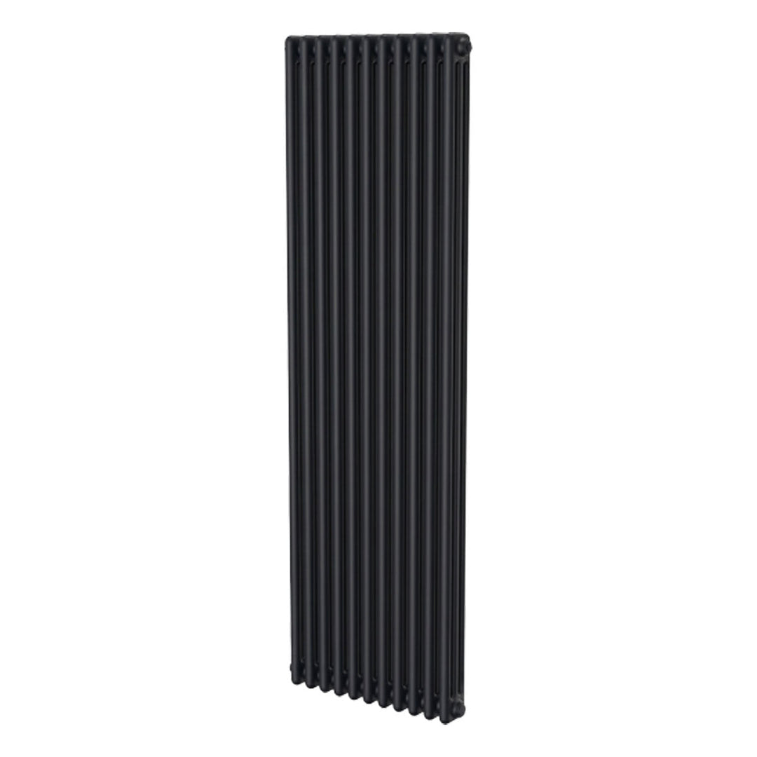 Ashbourne 3 Column Designer Radiator 1800mm X 515mm Black