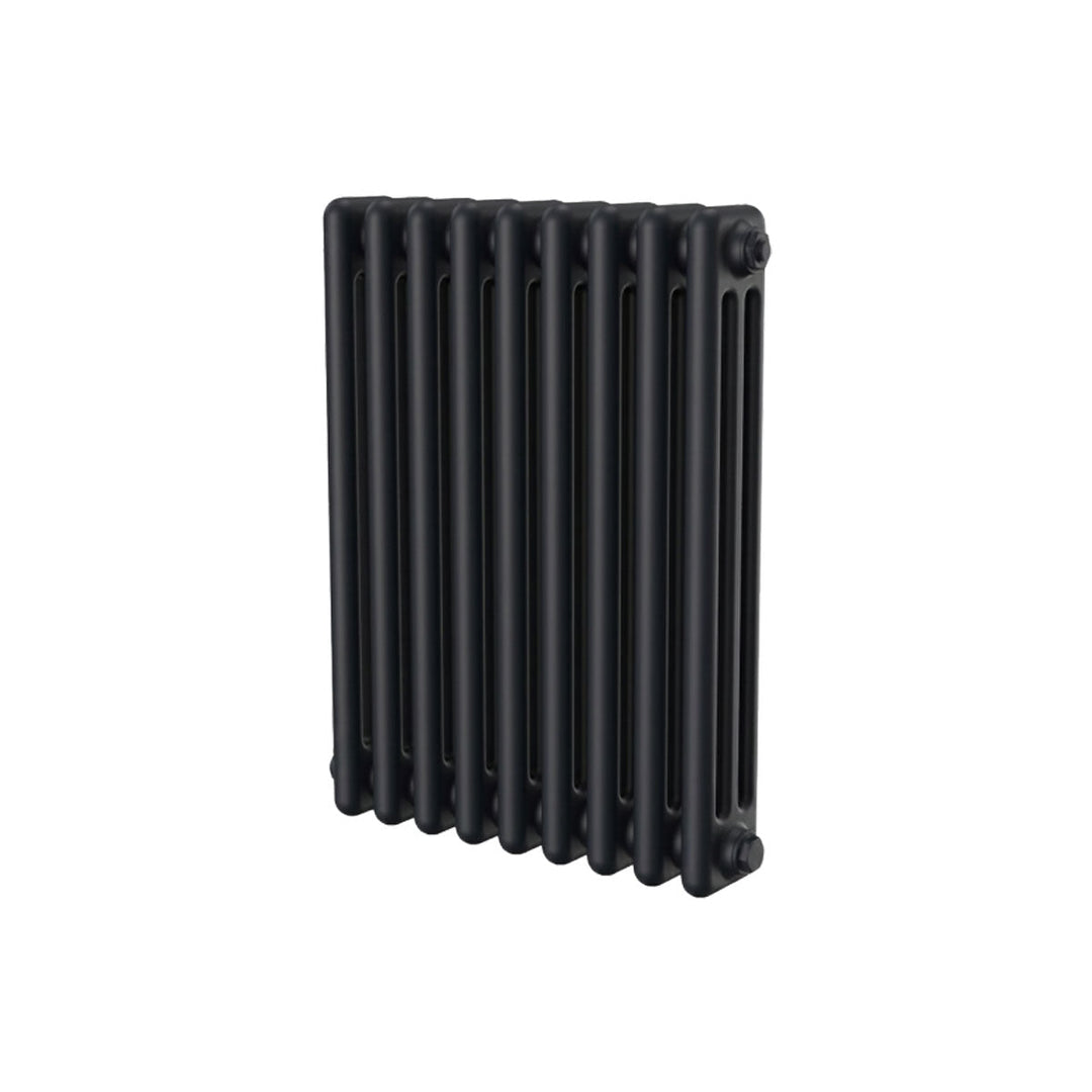 Ashbourne 3 Column Designer Radiator 600mm X 425mm Black
