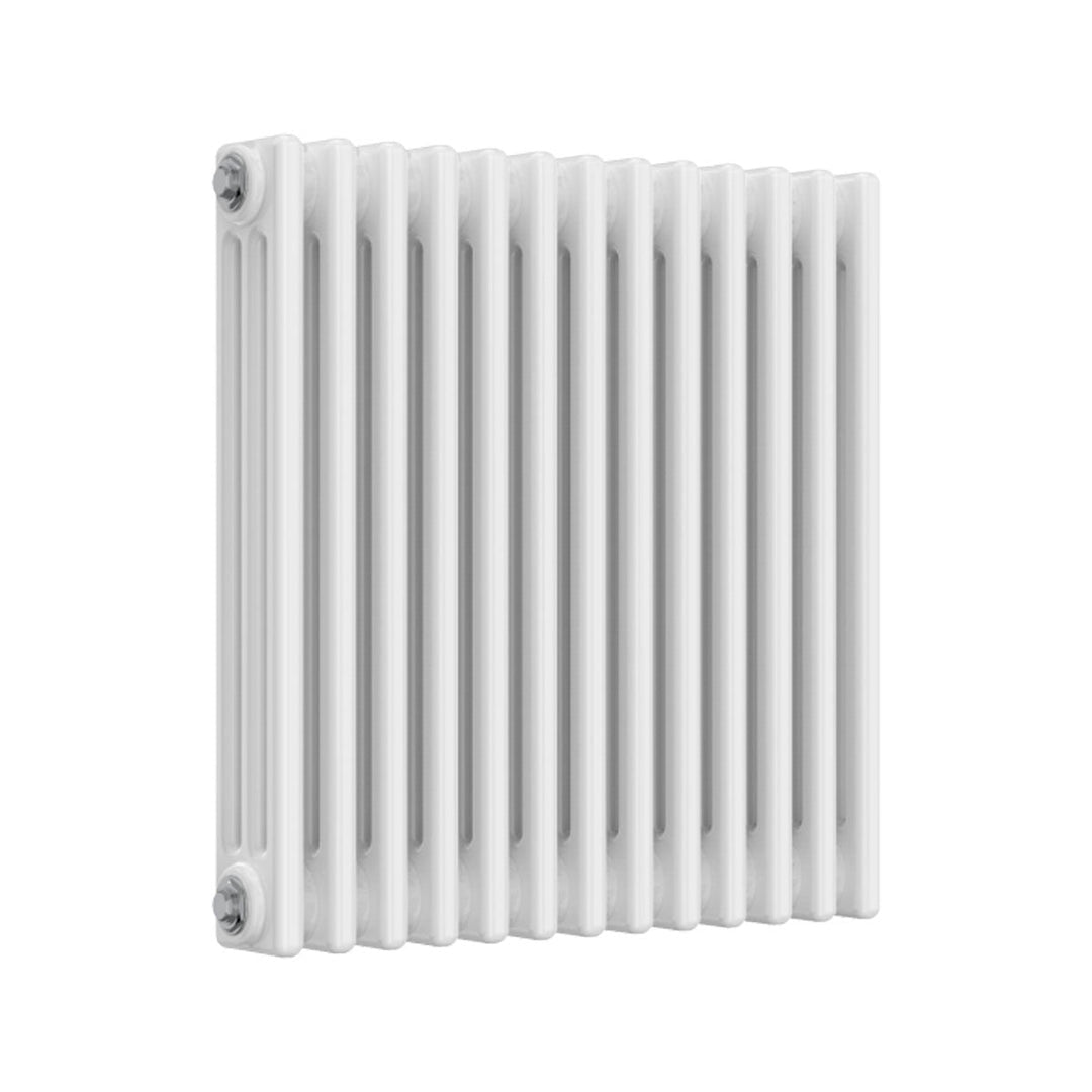 Ashbourne 3 Column Designer Radiator 600mm X 605mm White