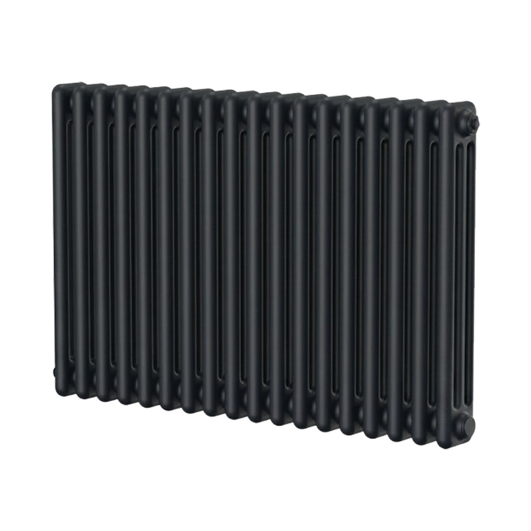 Ashbourne 3 Column Designer Radiator 600mm X 830mm Black