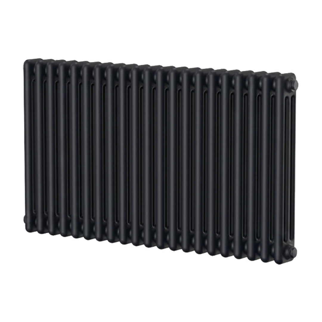 Ashbourne 3 Column Designer Radiator 600mm X 965mm Black