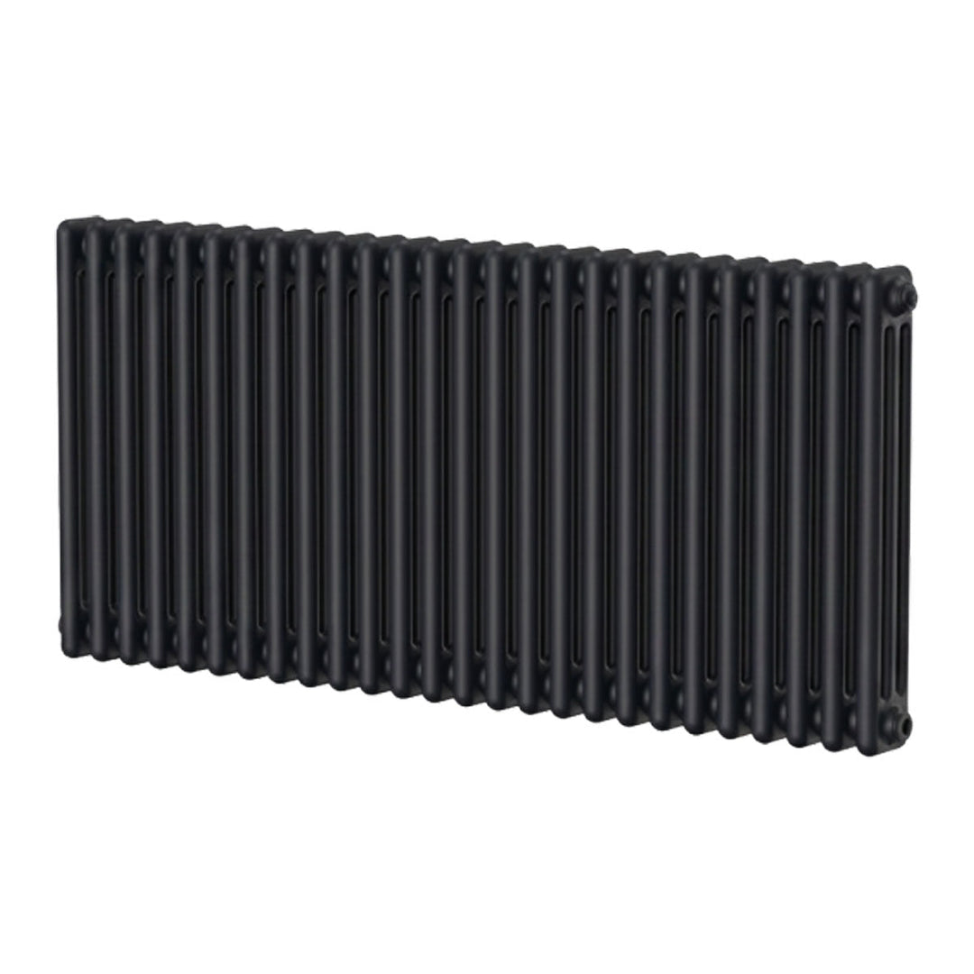 Ashbourne 3 Column Designer Radiator 600mm X 1190mm Black