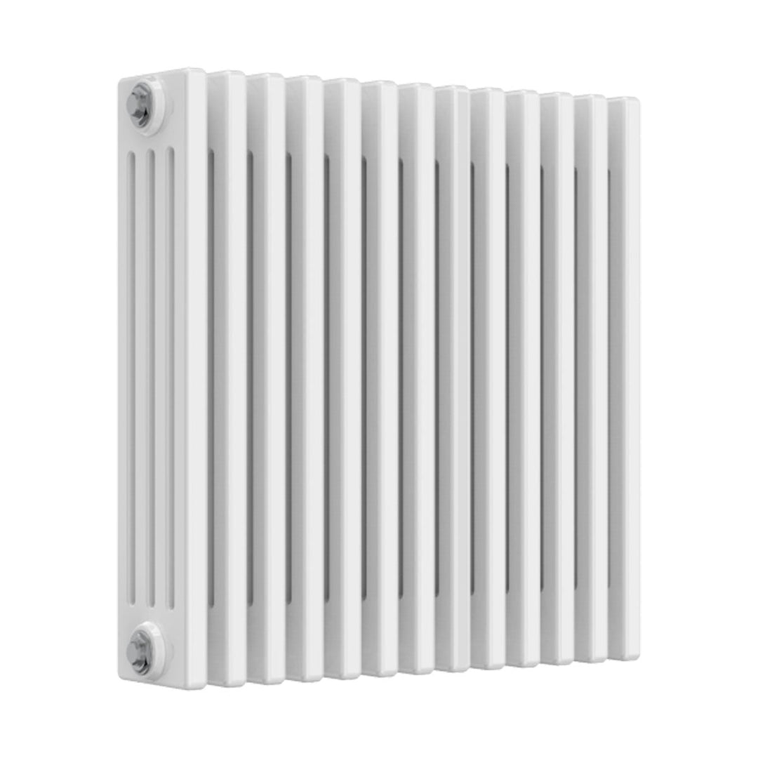 Ashbourne 4 Column Designer Radiator 600mm X 605mm White