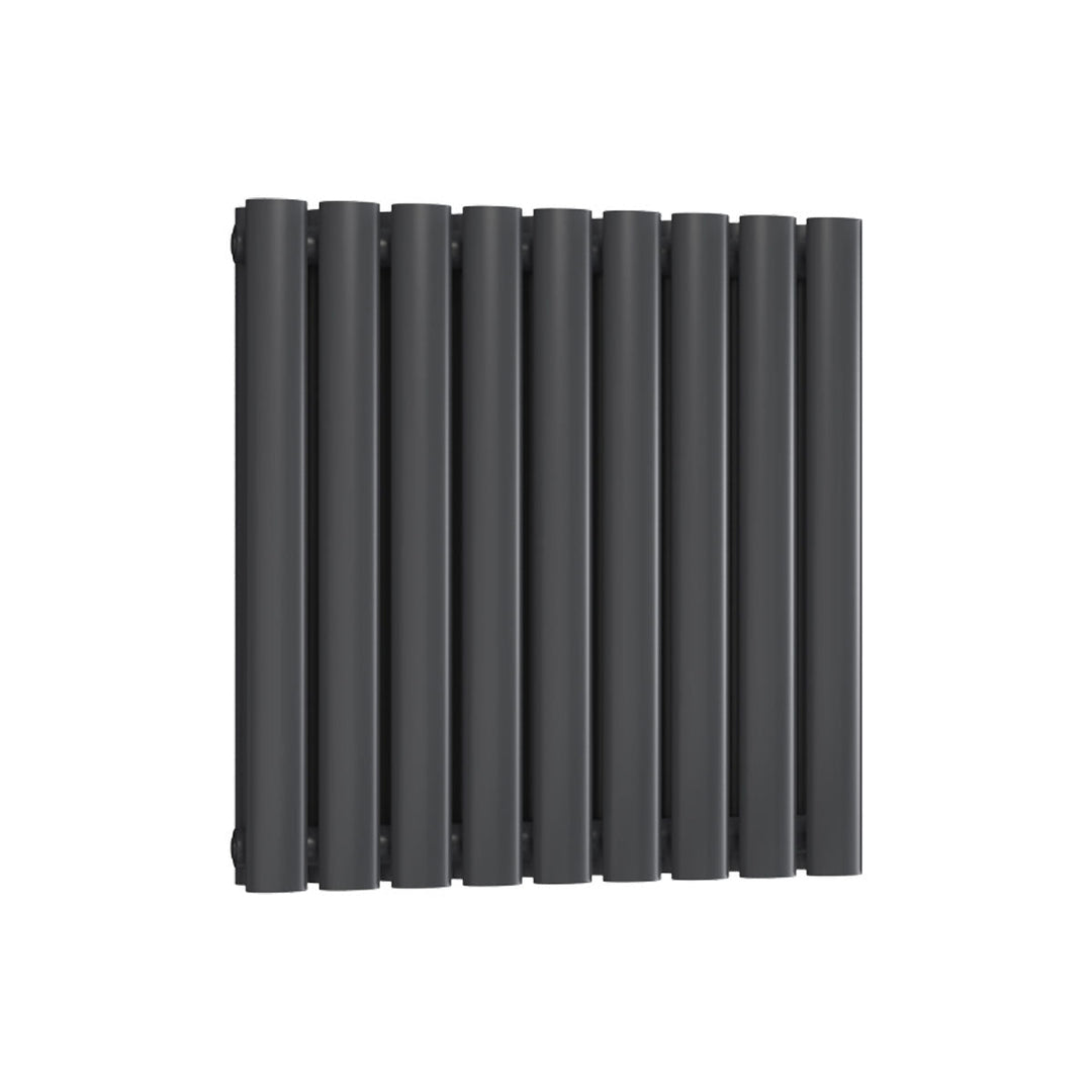 Linea Double Designer Radiator 600mm X 540mm Anthracite