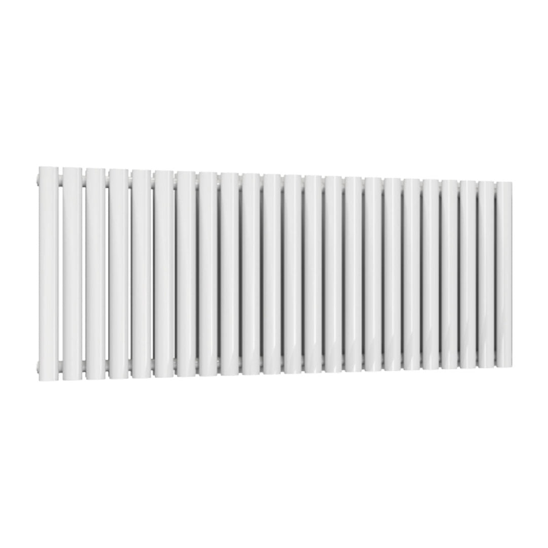 Linea Double Designer Radiator 600mm X 1440mm White