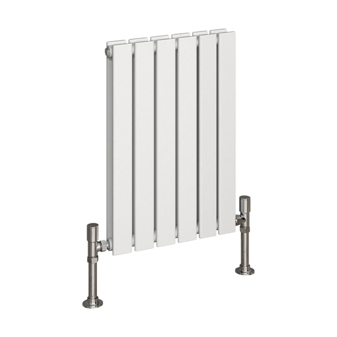 Slate Double Designer Radiator 600mm X 420mm White