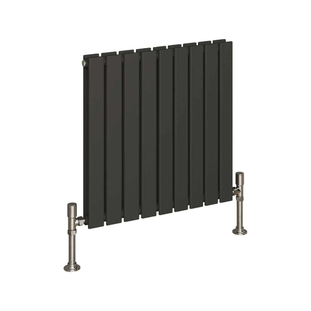 Slate Double Designer Radiator 600mm X 630mm Anthracite
