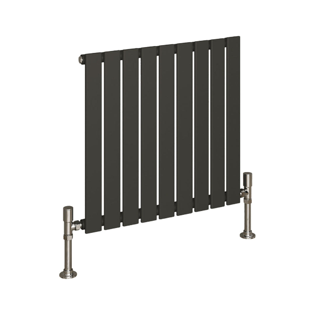 Slate Single Designer Radiator 600mm X 630mm Anthracite