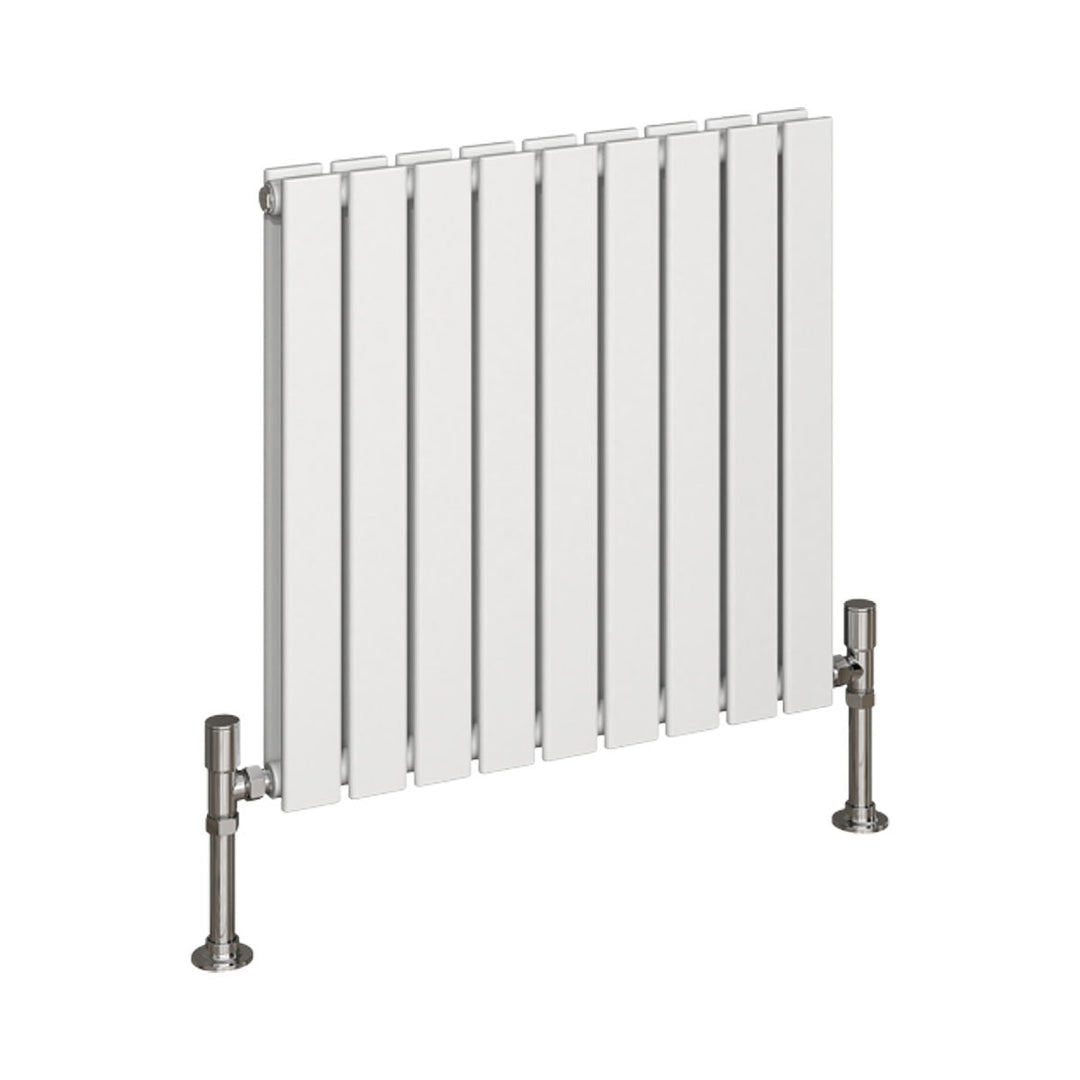 Slate Double Designer Radiator 600mm X 630mm White