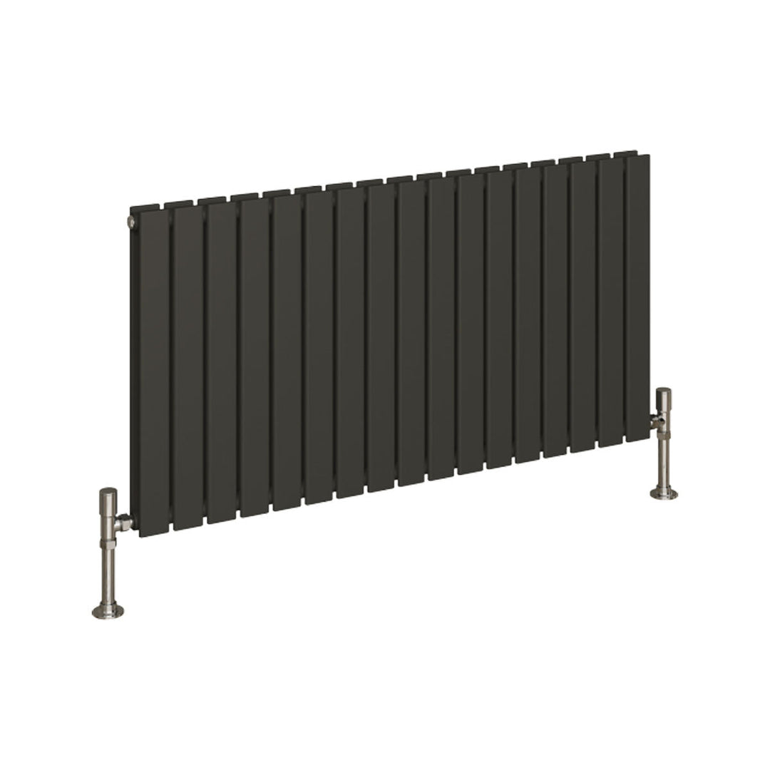 Slate Double Designer Radiator 600mm X 1190mm Anthracite