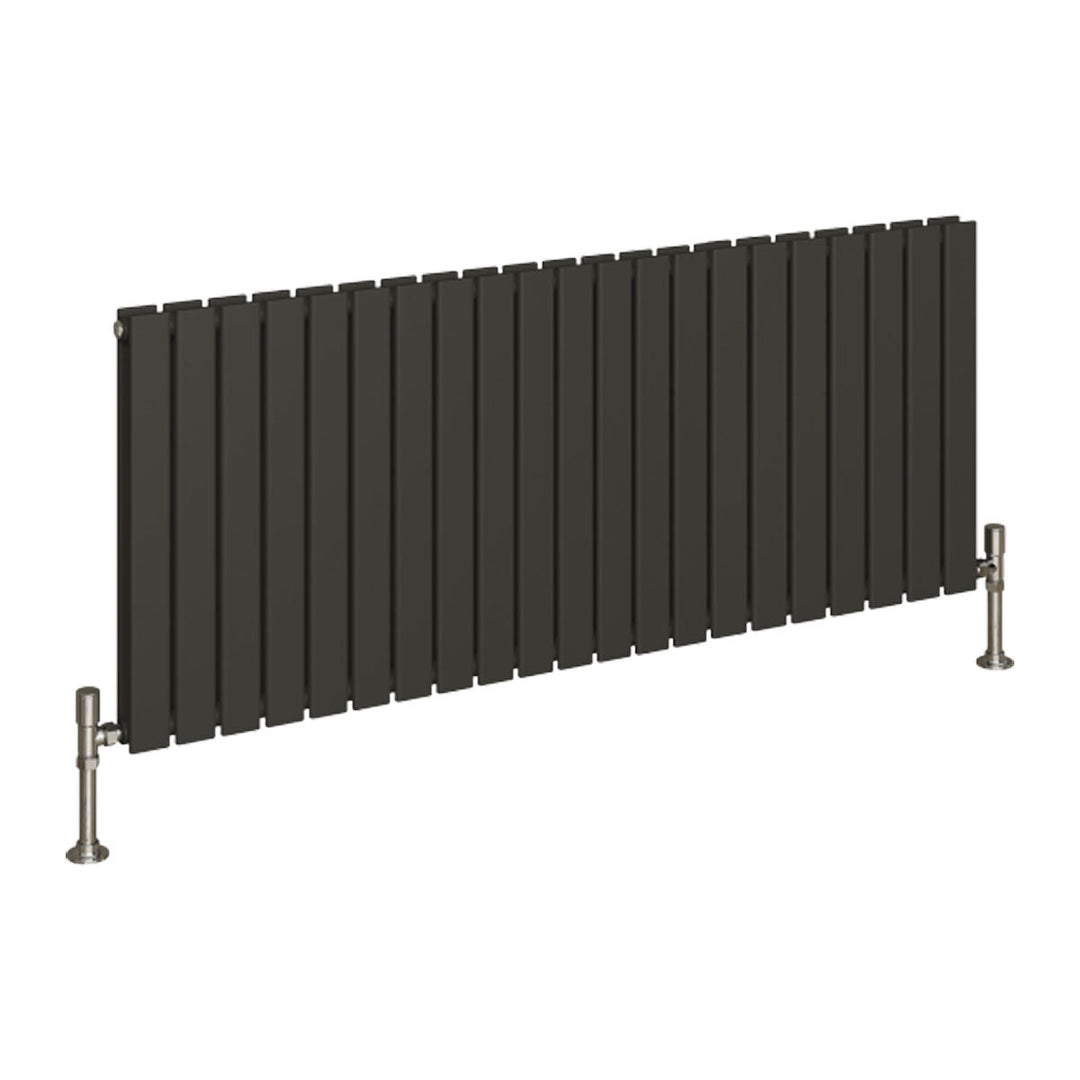 Slate Double Designer Radiator 600mm X 1470mm Anthracite
